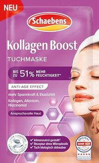 Thumbnail for Schaebens Kollagen Boost Tuchmaske, Anti-Age Effect mit Kollagen, Allantoin und Niacinamid für anspruchsvolle Haut. im Sale