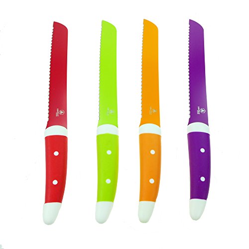 LAGUIOLE bread knife stainless steel silicone handle 33 cm (green)