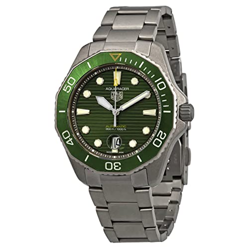 TAG Heuer orologio Aquaracer Professional 300 Calibre 5 43mm verde automatico titanio WBP208B.BF0631 im Sale