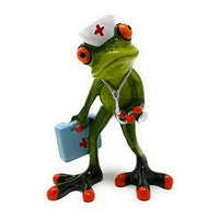 Thumbnail for formano funny frogs figure frog doctor poly 14 cm