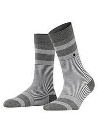 Thumbnail for Burlington Damen Socken Black Stripe W SO Baumwolle gemustert 1 Paar, Grau (Steel Melange 3165), 36-41 im Sale