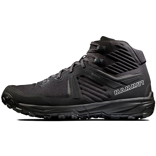 Mammut Ultimate III Mid GTX Men | Trekkingschuhe für Herren, Outdoor Wanderschuhe, Trekking- & Hikingschuhe, wasserdichte Bergschuhe, Gore-Tex Schuhe, Sportschuhe | Black, 10 im Sale