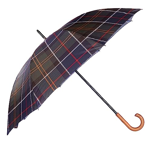 Barbour Umbrella Tartan Walker Olive Green (Dark) One Size on sale