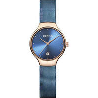 Thumbnail for BERING Damen Uhr Quarz Movement - Classic Collection mit Edelstahl und Saphirglas 13326-XXX Armbandsuhren - 3 ATM, Blau/Roségold im Sale