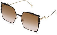 Thumbnail for Fendi Damen FF 0259/S 53 2O5 60 Sonnenbrille, Schwarz (Black 2/BRW Roses) im Sale