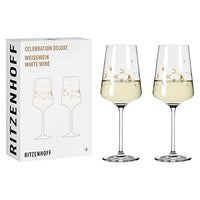 Thumbnail for RITZENHOFF 6141012 Weißweinglas 400 ml - Serie Celebration Deluxe Set Nr. 3, 2 Stück, Echt-Gold - Made in Germany im Sale