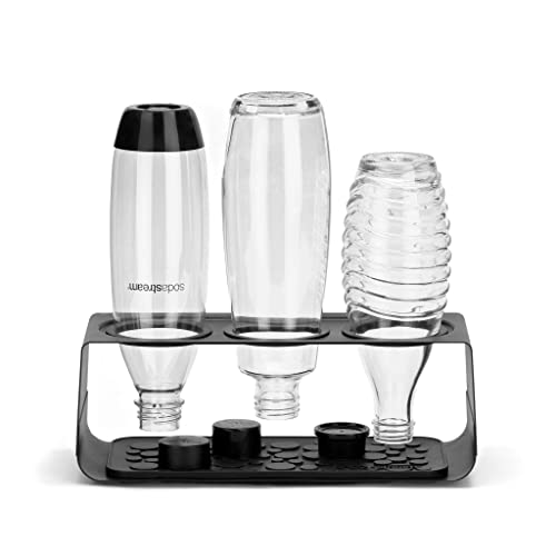 SodaStream Premium Flaschenabtropfhalter | aus Edelstahl | kompatibel Flaschen | Farbe: Matt Schwarz im Sale