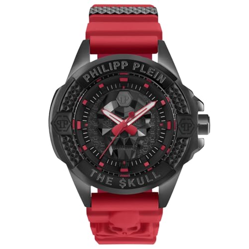 Philipp Plein Unisex Watch Analog Quartz The $Kull PWAAA2424 Silicone on Sale
