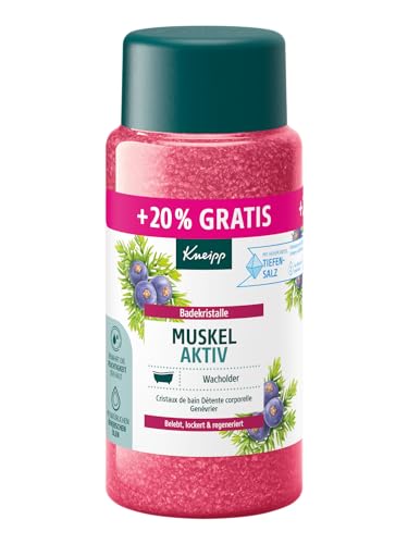 Kneipp Badekristalle Muskel Aktiv -Sondergröße- mit wertvollem ätherischen Wacholder-, Eukalyptus- und Rosmarinöl, wärmend und wohltuend zur Muskulatur, limitierte Edition, 720g im Sale
