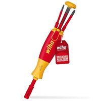 Thumbnail for Wiha Schraubendreher mit Bit Magazin LiftUp Electric Schlitz I Phillips mit 6 slimBits I 1000V Sicherheit I Multifunktional I Ideal für Elektriker (38612) im Sale