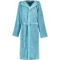 Thumbnail for Cawö Home Bathrobes Women's Hooded Two-Tone 6425 turquoise - 47 on Sale
