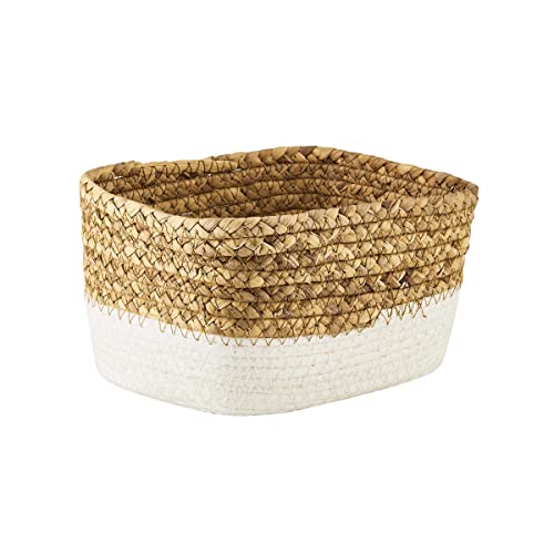 BUTLERS Aufbewahrungskorb 20 x 15 x 12cm Handgeflochtener Korb -Rush Rope- Aufbewahrung im Badezimmer, Regal | Deko & Organizer fürs Wohnzimmer | ideal als Behälter für Küche, Kommode im Sale