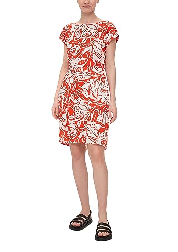 s.Oliver Damen 10.2.11.20.200.2131810 Kleid kurz, 25A0 orange, 32 im Sale