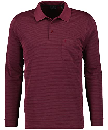 Ragman Herren Softknit-Polo Fineliner, Langarm,XL,Terra Rot im Sale