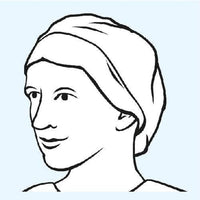 Thumbnail for HARTMANN 9924673 Foliodress Cap Comfort Rondo Plus OP-Hauben, Aqua, 100 Stück im Sale