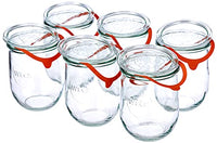 Thumbnail for Weck Tulpenglas 1 Liter im 6er Set DECKL, Dichtring Klammern, Glas, Durchsichtig, 6 x im Sale