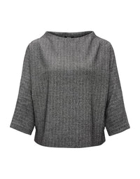 Thumbnail for OPUS Damen Sweatshirt | Sweater GISHA Loose im Batwing Stil Black, 40 im Sale