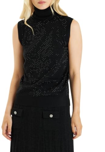 Alma en Pena stand-up collar sweater. I24CL1004 Black, Black, on sale