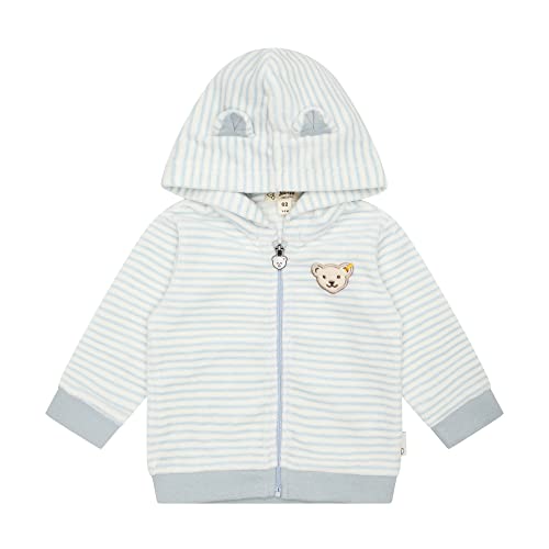 Steiff Unisex Baby Sweatjacke mit Kapuze Jacke, Celestial Blue, 74 im Sale