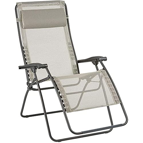 Lafuma Relax-Liegestuhl, Klappbar und verstellbar, RSXA Clip , Batyline, Farbe: Seigle, LFM2040-8548 im Sale