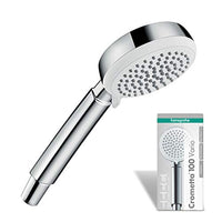 Thumbnail for hansgrohe Crometta 100 - Duschkopf, Handbrause mit 4 Strahlarten, runde Duschbrause (⌀ 100 mm), Brausekopf mit Antikalk-Funktion, Chrom im Sale