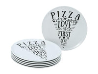 Thumbnail for CreaTable, 21569, Serie Pizzateller Set IN LOVE, 6-teiliges Geschirrset, Pizzateller Set aus Porzellan, spülmaschinen- und mikrowellengeeignet, Made in Europe im Sale