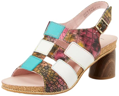 LAURA VITA Damen LILIO 02 Sandal, Yellow, EU im Sale