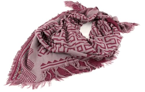 ESPRIT edc 2Tone Jacquard Square Scarf Mauve im Sale