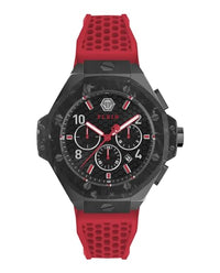 Thumbnail for Philipp Plein Herren Uhr Analog Quarz Plein Chrono ROYAL 46 MM PWPRA0724 Silikon im Sale