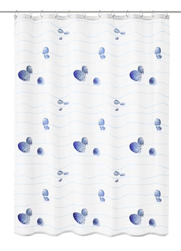 Kleine Wolke 5163700305 Shower Curtain Miami, 180 x 200 cm, blue on sale