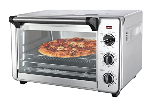 Russell Hobbs Backofen Airfryer [5-in-1: Heißluftfritteuse, Minibackofen, Grill, Toaster, Warmhaltefunktion] Express (20l, Pizza Ø 30cm, inkl. Frittierkorb, Backblech&Grillrost) Umluft- Ofen 26680-56 im Sale