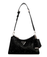 Thumbnail for GUESS Damen Cresidia Top Zip Shoulder Bag Schultertasche, Reißverschluss Oben, Dark Taupe im Sale