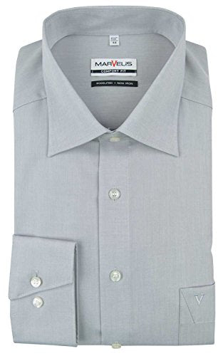 Marvelis Comfort Fit Shirt medium grey - 7959.64.60, collar size / on sale