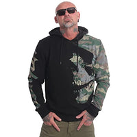Thumbnail for Yakuza Herren Rising Skull Kapuzenpullover, Schwarz, im Sale