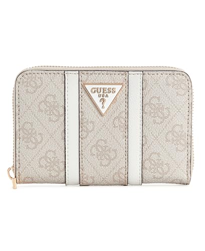 GUESS Noreen SLG Zip Around Wallet Dove Logo im Sale