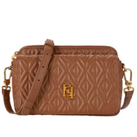 Thumbnail for Elisabetta Franchi Mittelgroße Umhängetasche Handtasche mit Rautenmuster, braun, 20,5 x 14 x 7 cm im Sale