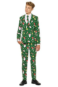 Thumbnail for OppoSuits Lustige Weihnachten Anzüge für Jungen, Kommt mit Jacke, Hose und Krawatte, 10 Jahre im Sale