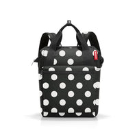 Thumbnail for reisenthel allrounder R dots white – Backpack and carrier bag in one – With tuck-in flap for travel trolleys on sale
