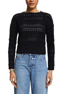 Thumbnail for ESPRIT Damen 024ee1i324 Pullover, 001/Black, Small im Sale