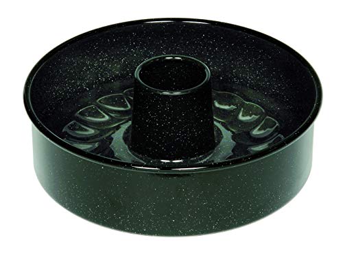 Riess, 0485-022, Tortenform, 26 cm, 3-tlg., CLASSIC - BACKFORMEN, Höhe 8,0 cm, Profibäcker, Backform, Emaillie, schwarz, mit Rohrboden, Induktion, Emaille im Sale