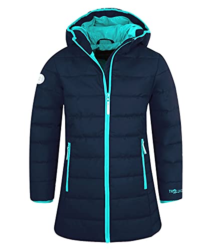 Trollkids Mädchen Wintermantel Winterjacke Stanavanger, Marineblau/Pink, im Sale