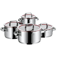 Thumbnail for WMF Function 4 Topfset Induktion 4-teilig, Cromargan Edelstahl poliert, Glasdeckel mit 4 Abgießfunktionen, Induktionstöpfe, Innenskalierung im Sale