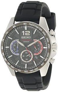 Thumbnail for Seiko Herren-Uhr Quarz Edelstahl mit Silikonband SSB347P1 im Sale