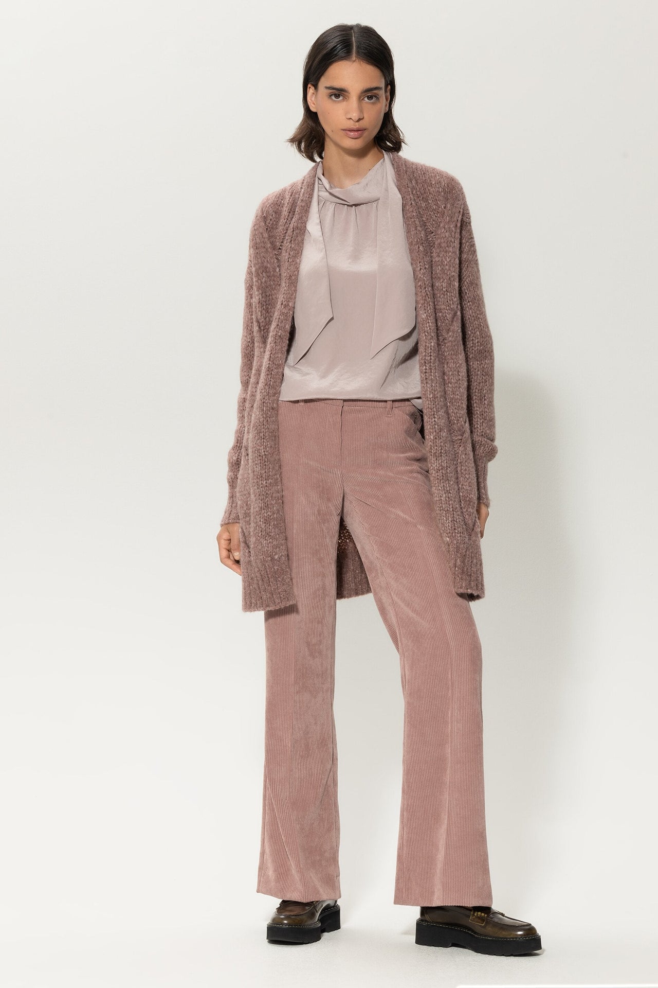 Luisa Cerano cable knit coat on sale