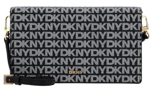 DKNY Women's Farah Clutch, Black Logo-Black on sale
