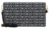 Thumbnail for DKNY Women's Farah Clutch, Black Logo-Black on sale