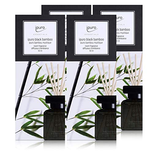 Essentials by Ipuro black bamboo 50ml room fragrance (pack of 4) on sale