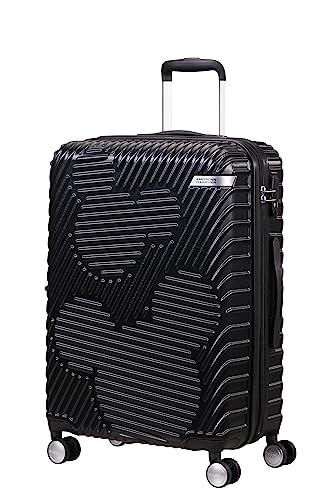 American Tourister Mickey Clouds, Spinner M, Expandable Suitcase, 66 cm, 63/70 L, Black (Mickey True Black) on Sale