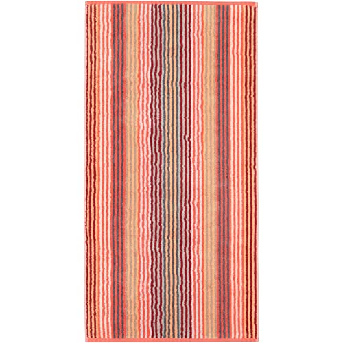 Cawö Home Handtücher Unique Streifen 944 Koralle - 22 Handtuch 50x100 cm im Sale