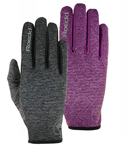 Roeckl Sports Cross Over / Running Handschuh Java, Allround Sporthandschuh, Anthrazit Melange, 9 im Sale